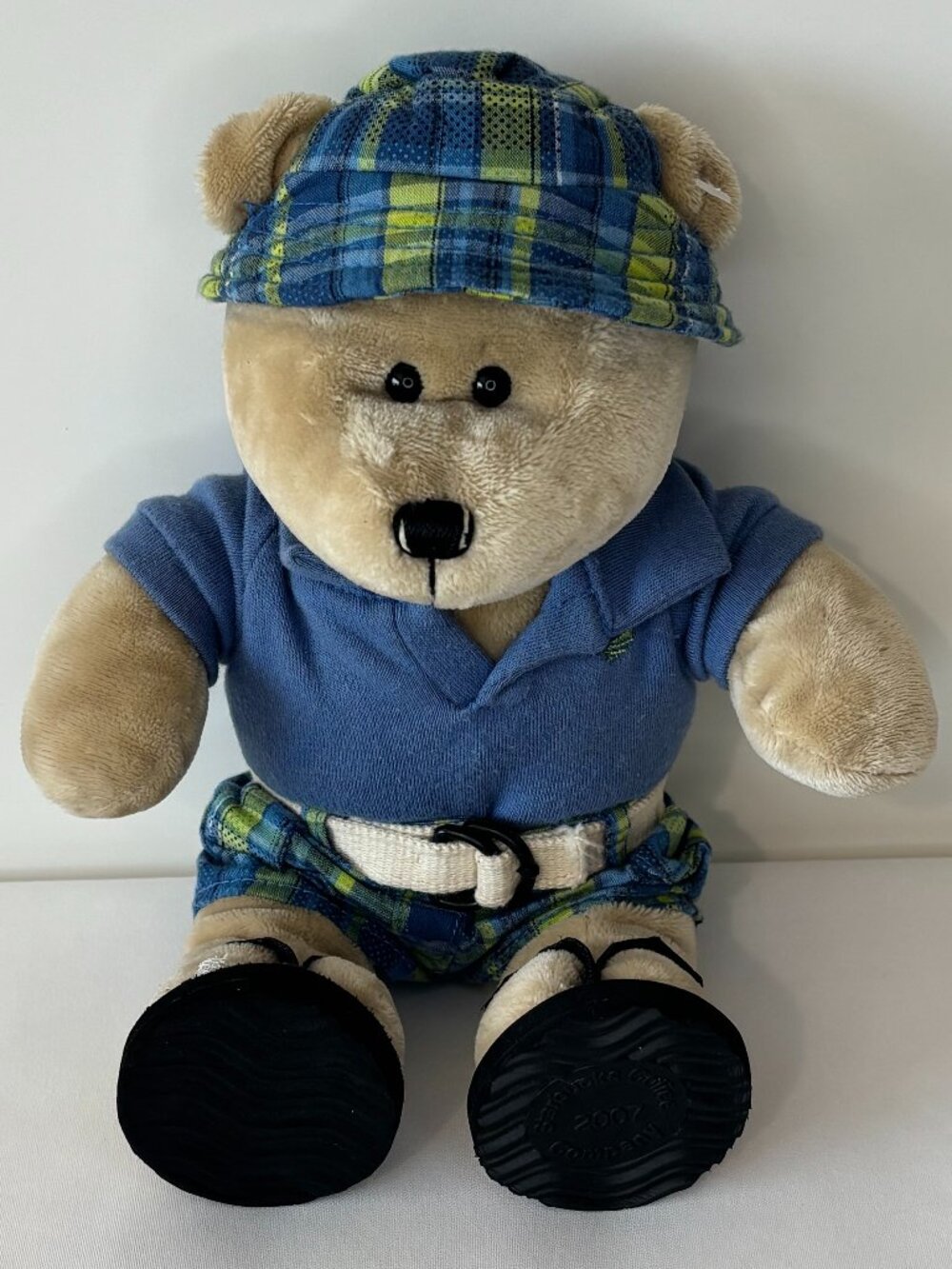 Starbucks 63rd Edition Bearista Bear Preppy Summer Vacation Boy 10" Plush